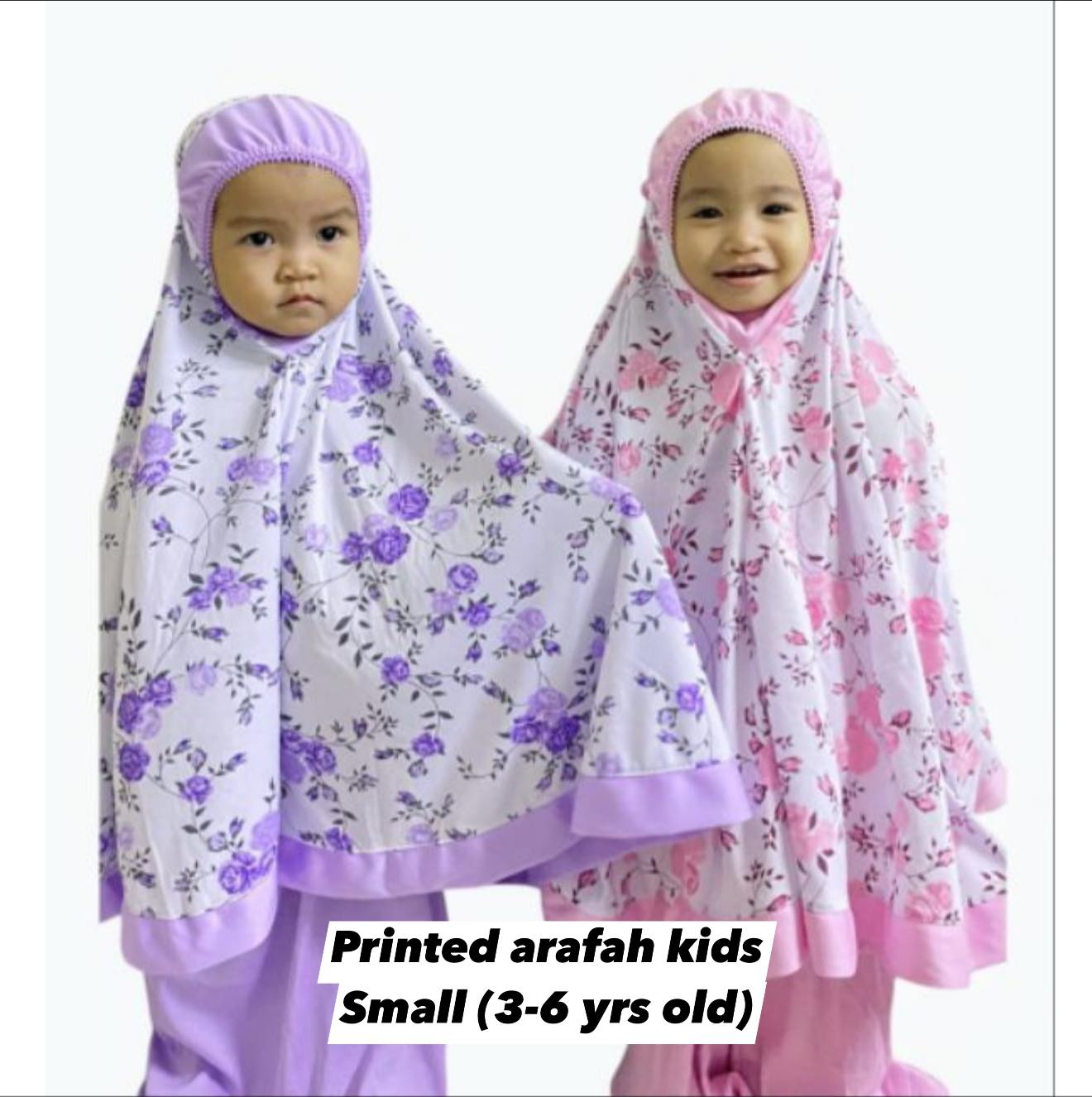 Arafah Floral Prayerwear/Mukna (3-6 YRS.) (LOWEST PRICE)