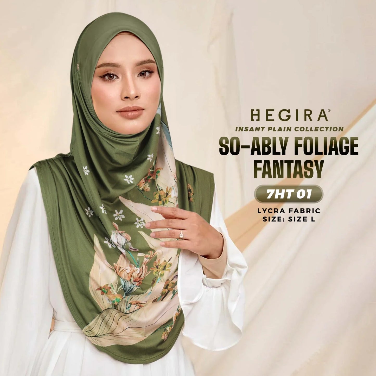 HEGIRA SO-ABLY FOLIAGE FANTASY Instant Hijab (7HT)