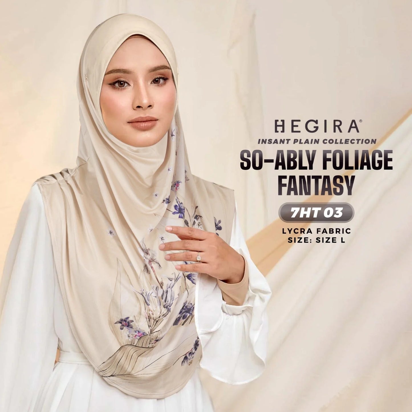 HEGIRA SO-ABLY FOLIAGE FANTASY Instant Hijab (7HT)