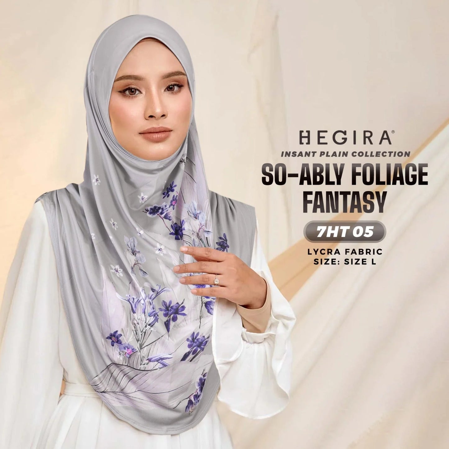 HEGIRA SO-ABLY FOLIAGE FANTASY Instant Hijab (7HT)