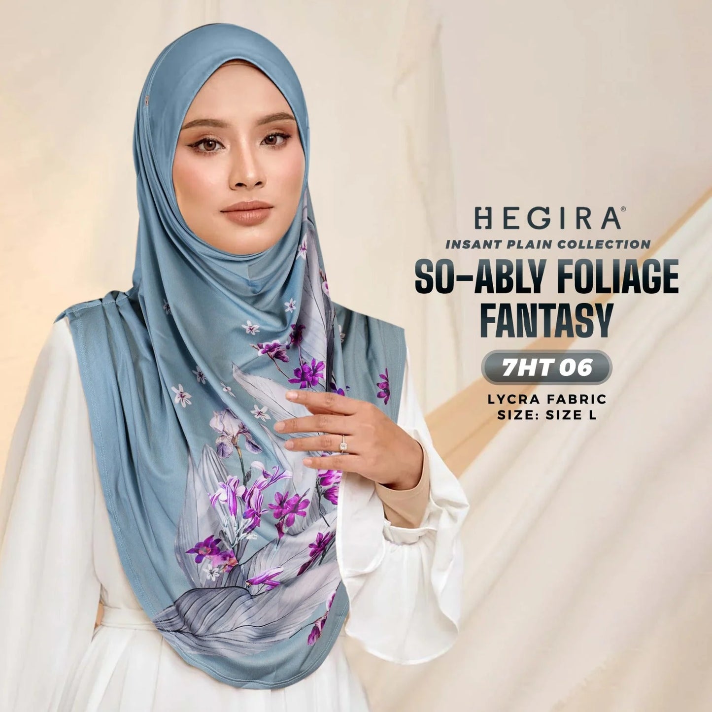 HEGIRA SO-ABLY FOLIAGE FANTASY Instant Hijab (7HT)