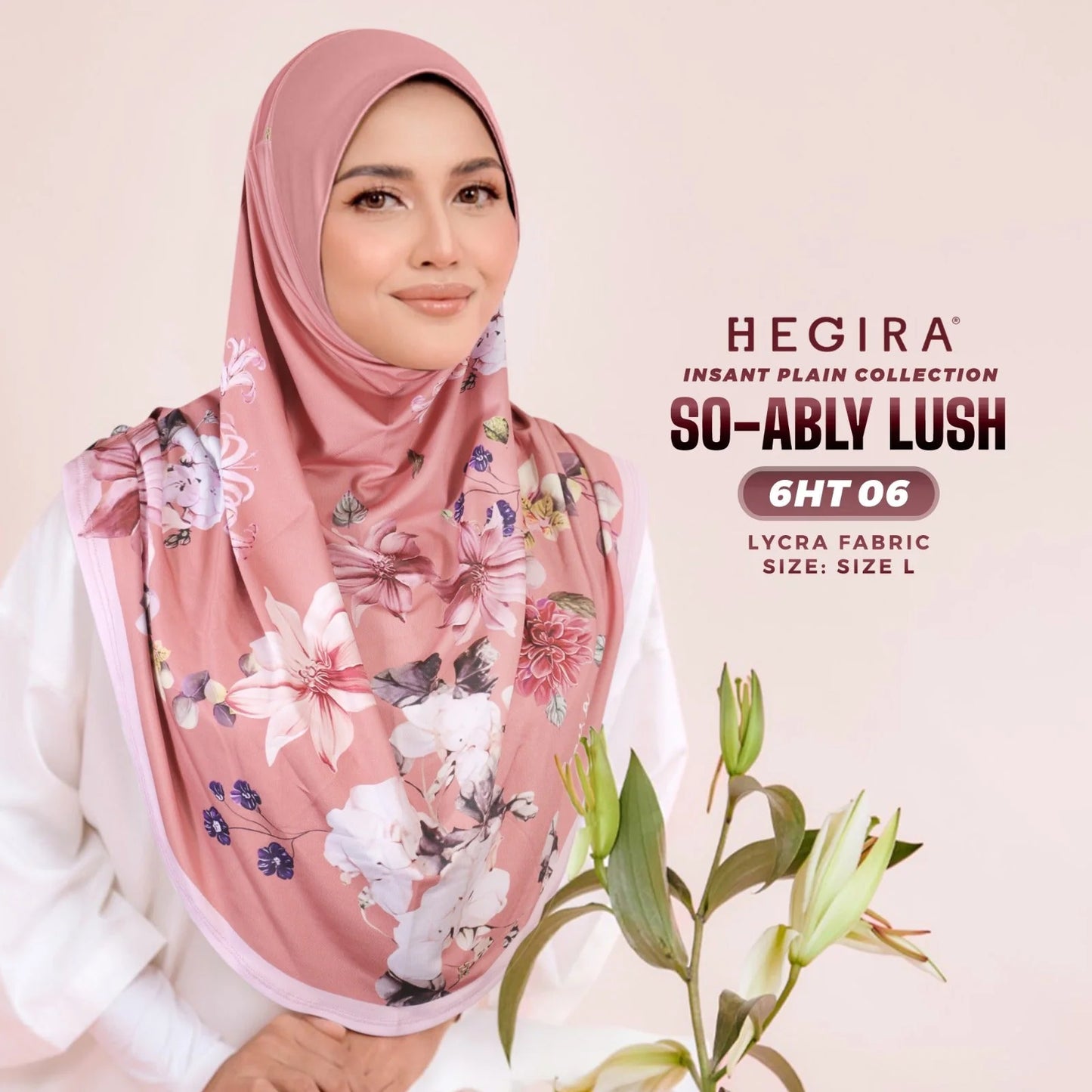 HEGIRA SO-ABLY LUSH Instant Hijab (6HT)