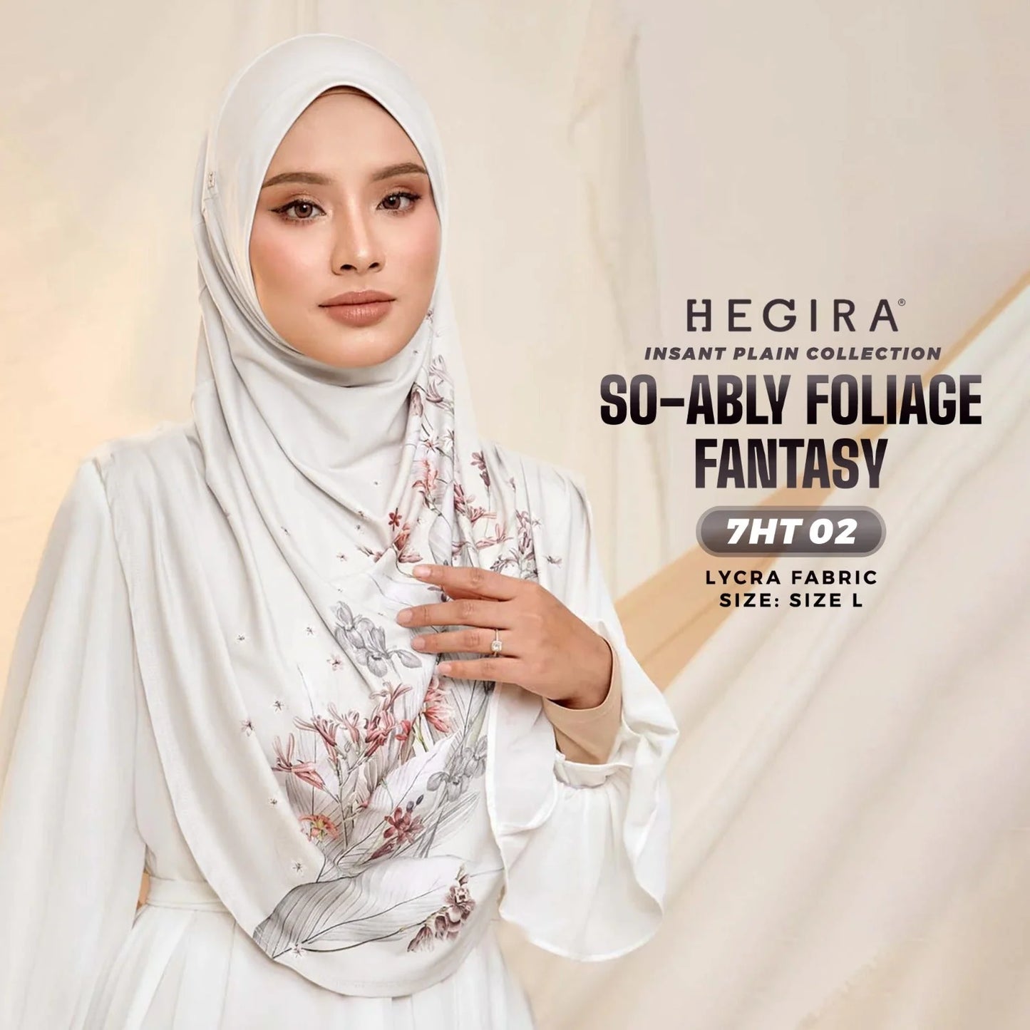 HEGIRA SO-ABLY FOLIAGE FANTASY Instant Hijab (7HT)