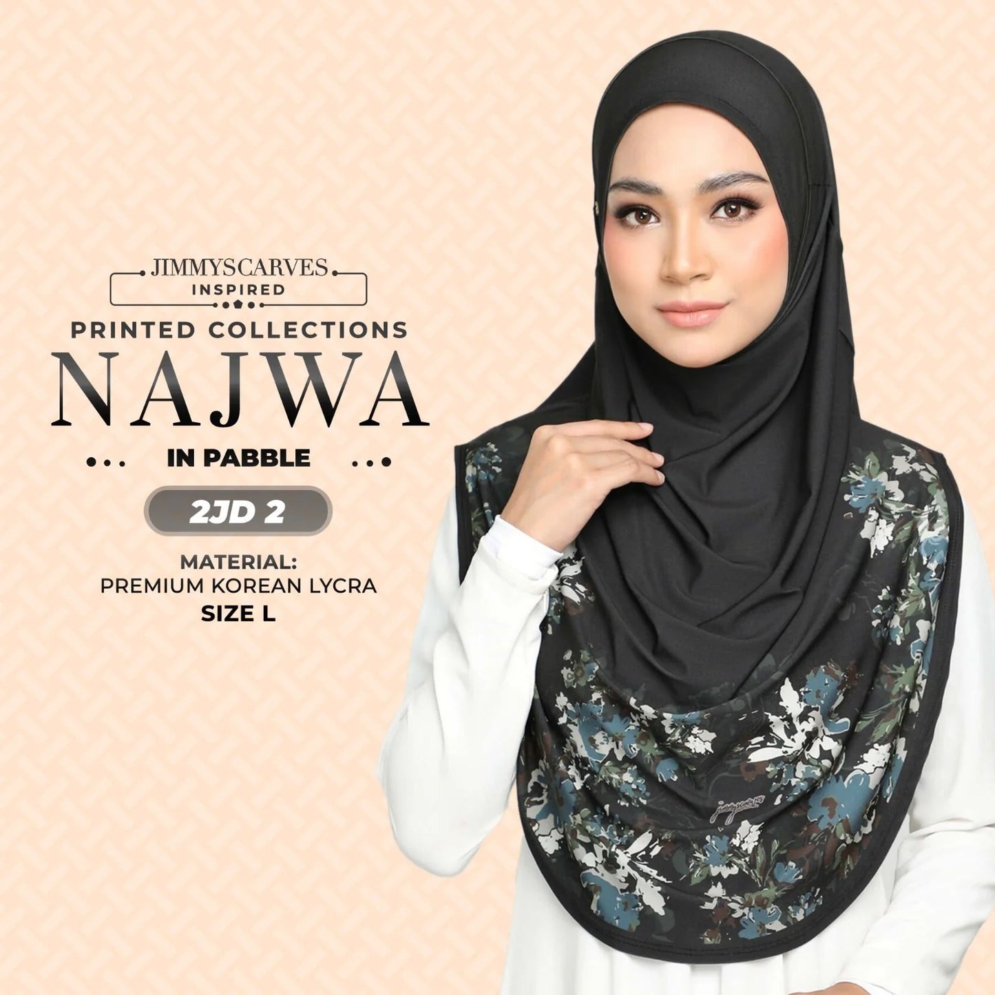 JIMMYSCARVES Najwa Printed Instant Sarung Collection (2JD)