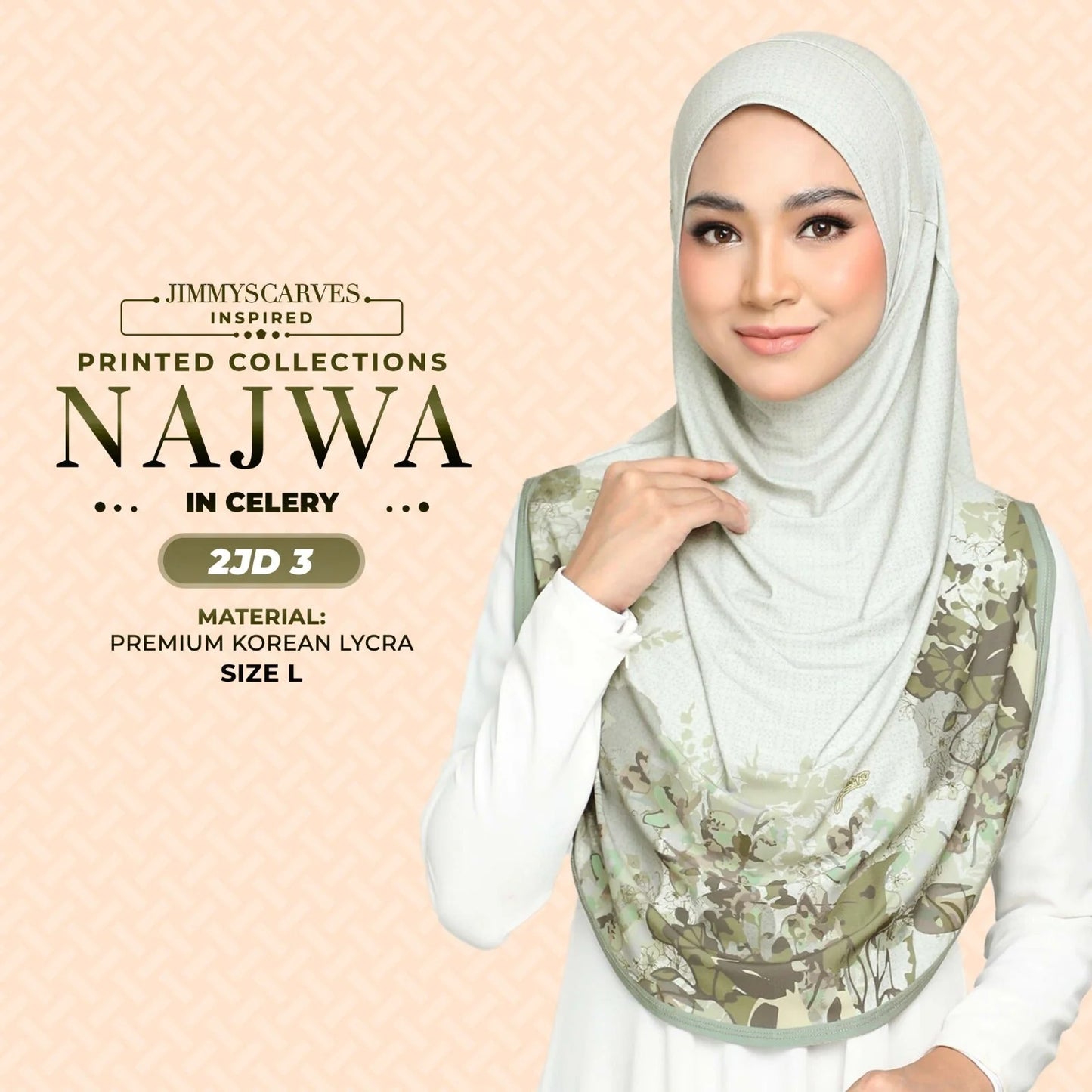 JIMMYSCARVES Najwa Printed Instant Sarung Collection (2JD)