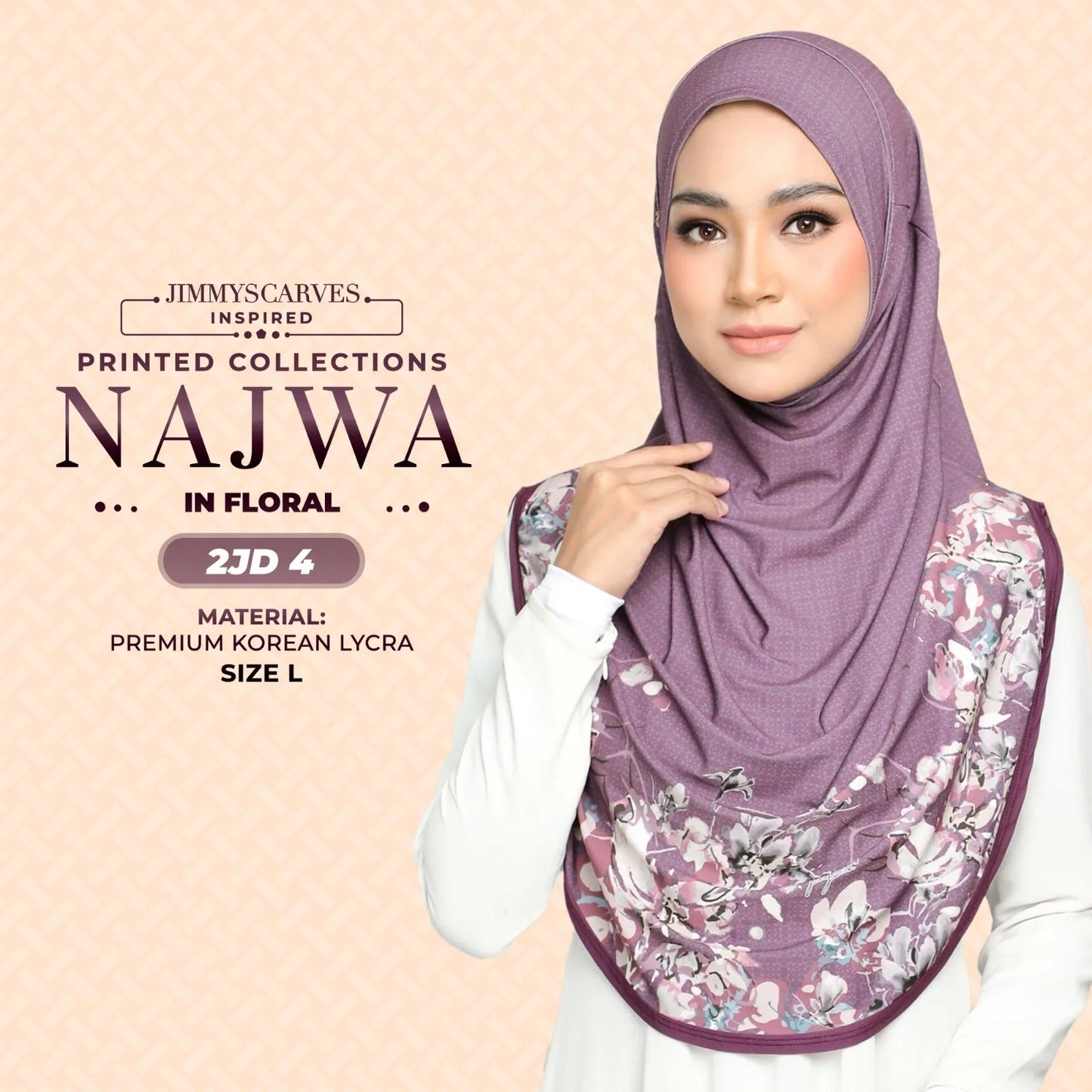 JIMMYSCARVES Najwa Printed Instant Sarung Collection (2JD)