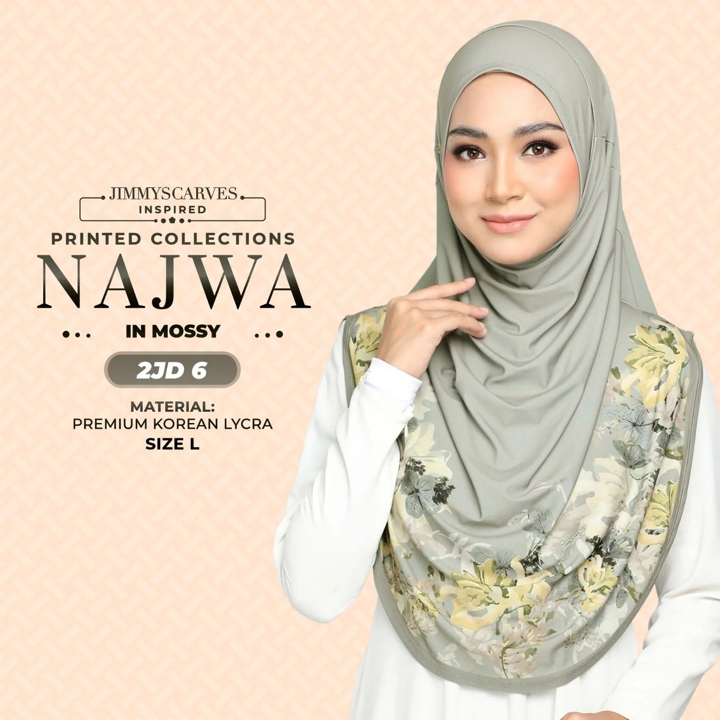 JIMMYSCARVES Najwa Printed Instant Sarung Collection (2JD)