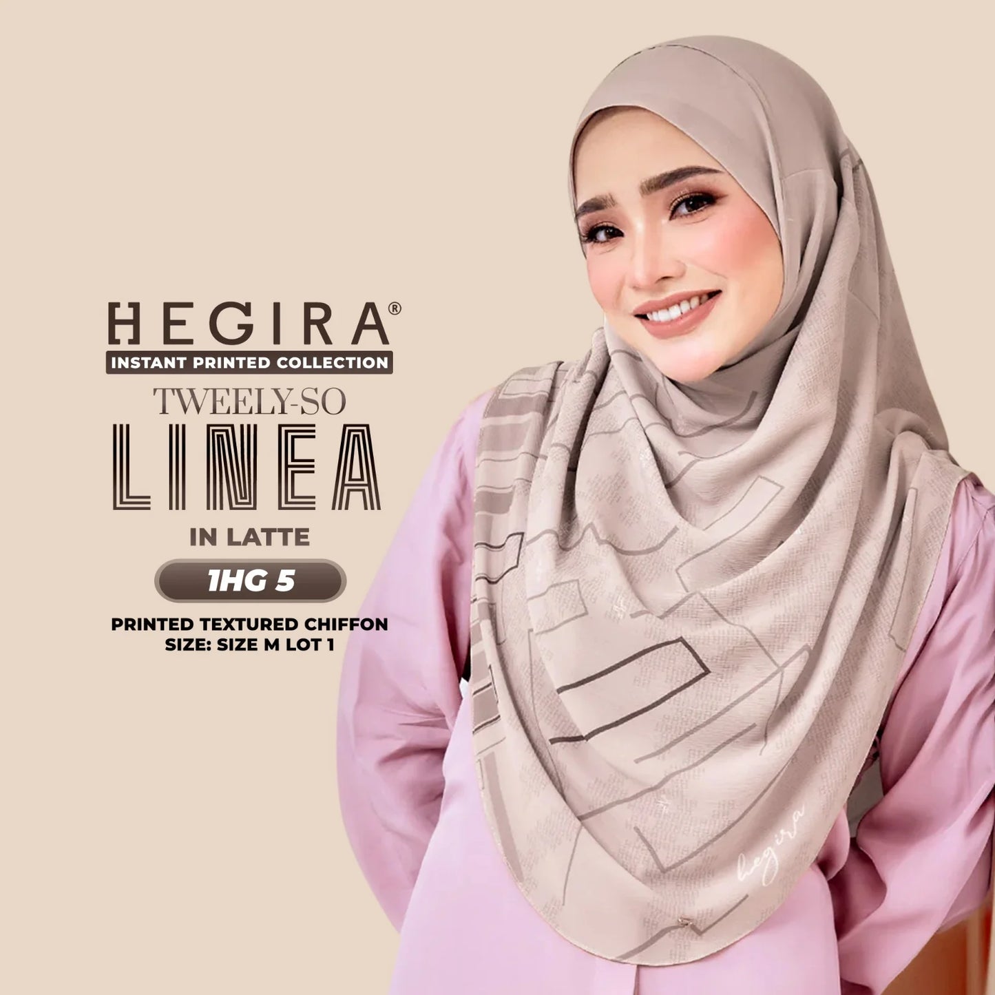 HEGIRA TWEELY-SO Linea Printed Textured Chiffon Collection (1HG)