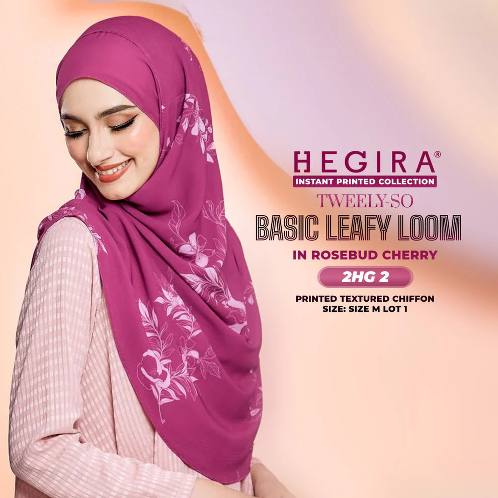 HEGIRA TWEELY-SO LEAFY LOOM Printed Textured Chiffon Instant Collection (2HG)