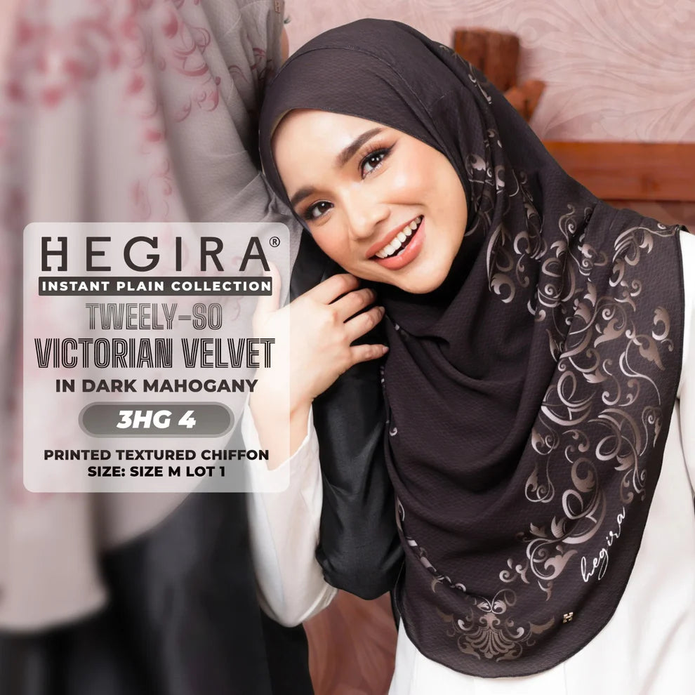 HEGIRA TWEELY-SO VICTORIAN VELVET Printed Textured Chiffon (3HG)