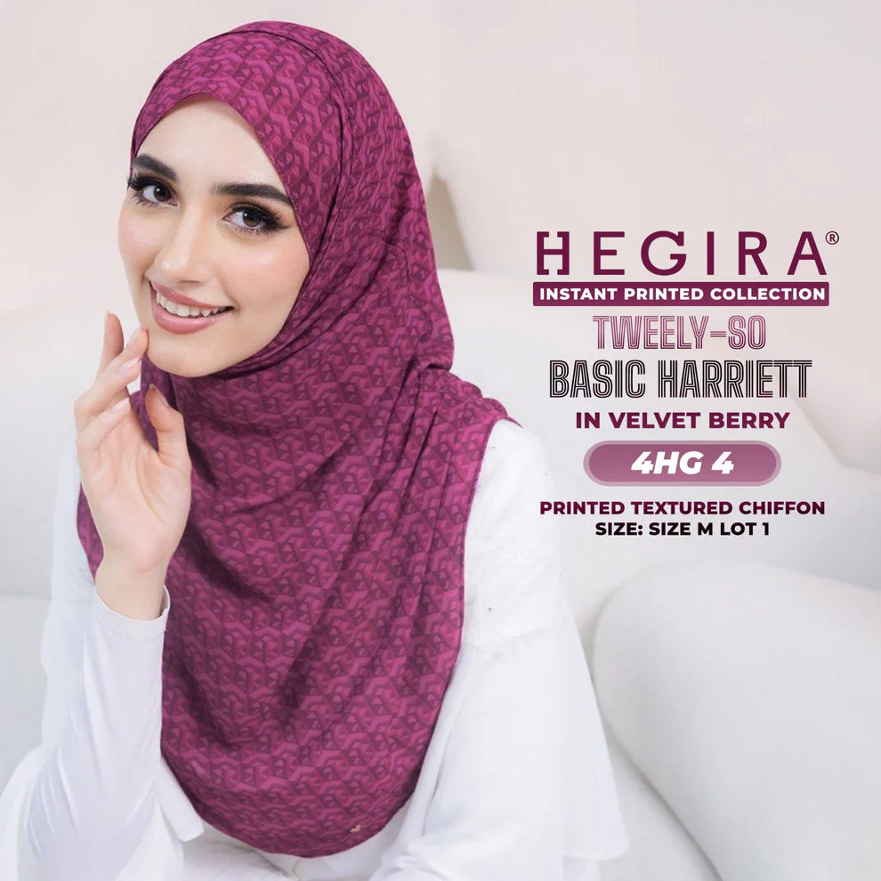 HEGIRA TWEELY-SO HARRIET Printed Textured Chiffon Collection (4HG)