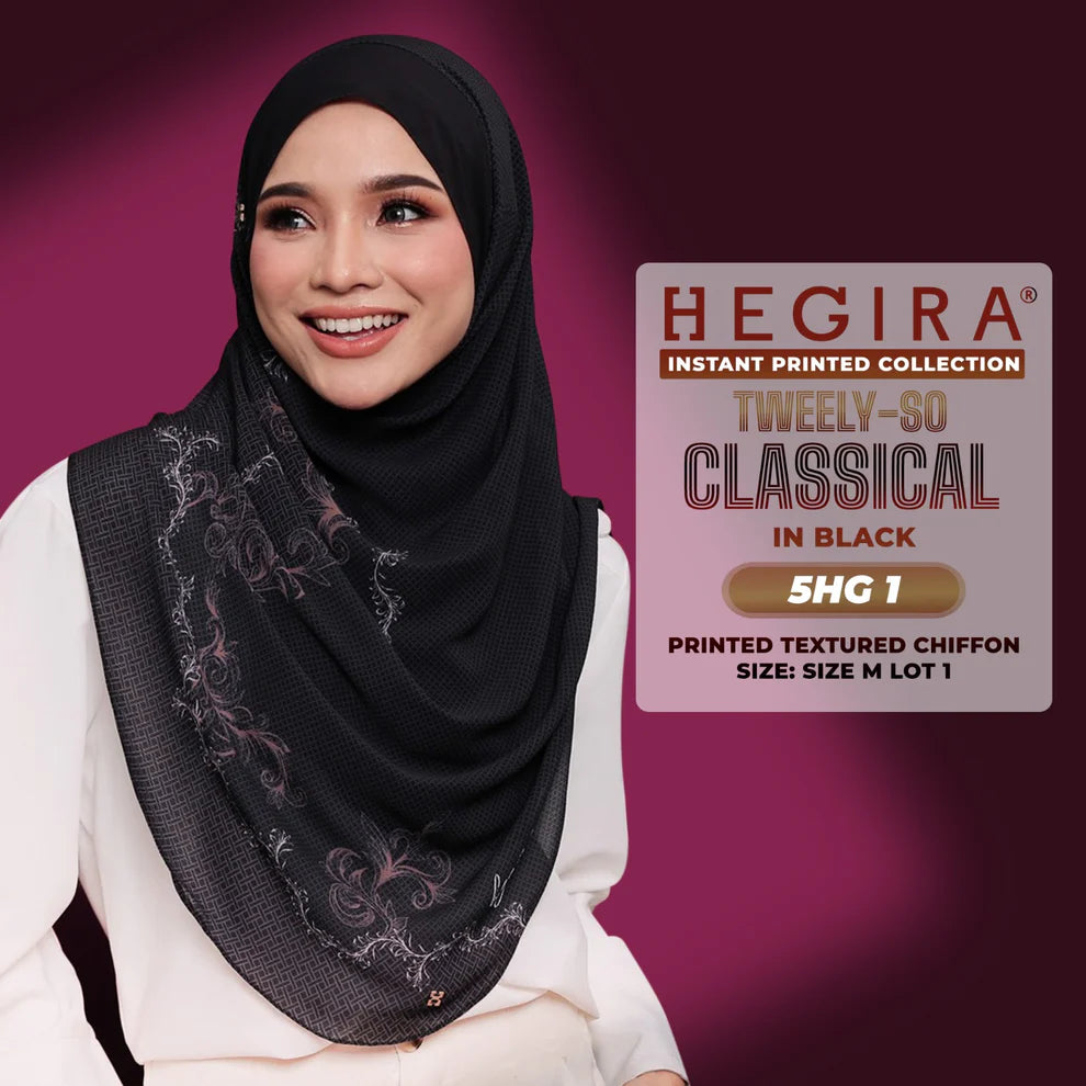 HEGIRA TWEELY-SO CLASSICAL Printed Textured Chiffon Collection (5HG)