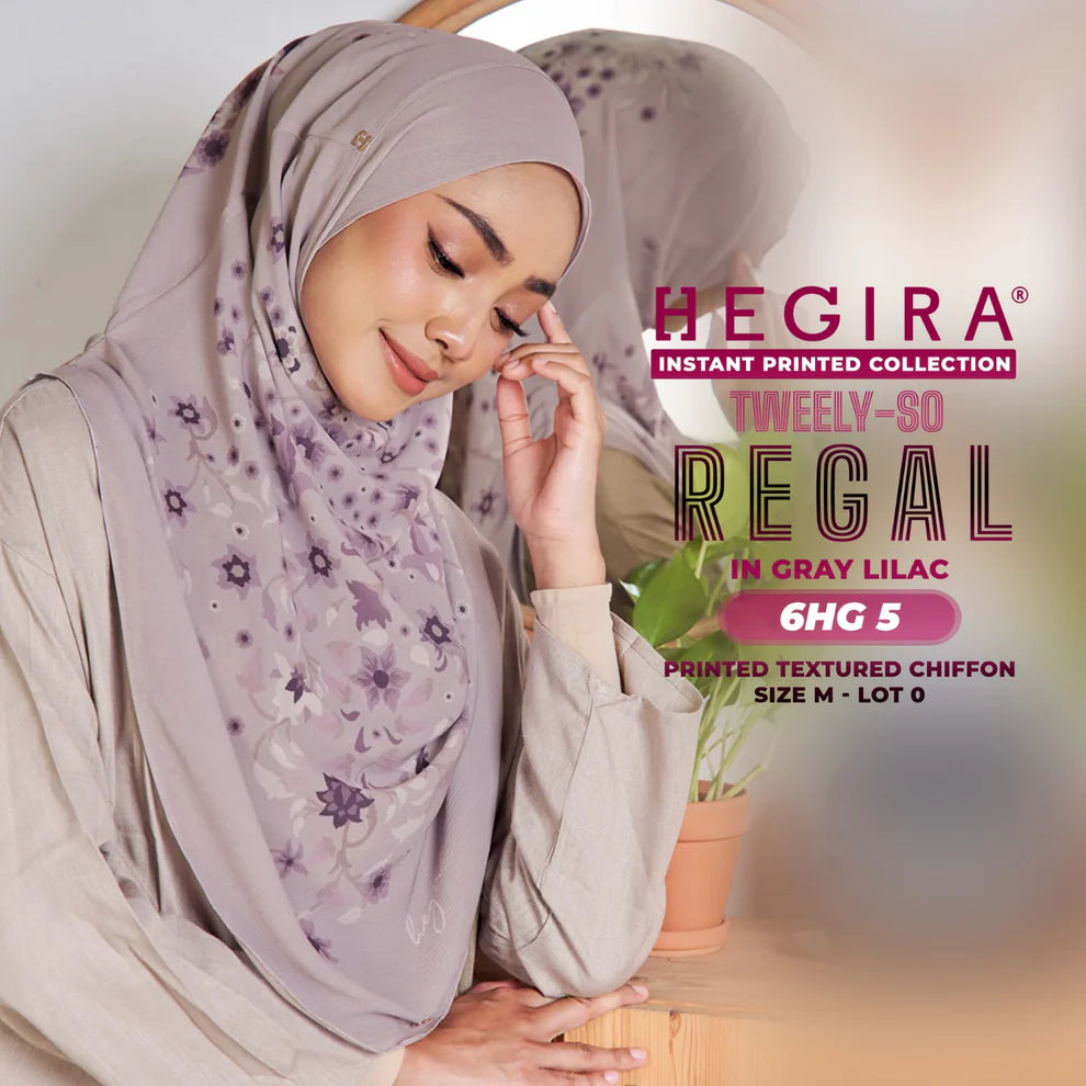 HEGIRA TWEELY-SO REGAL Printed Textured Chiffon Collection (6HG)