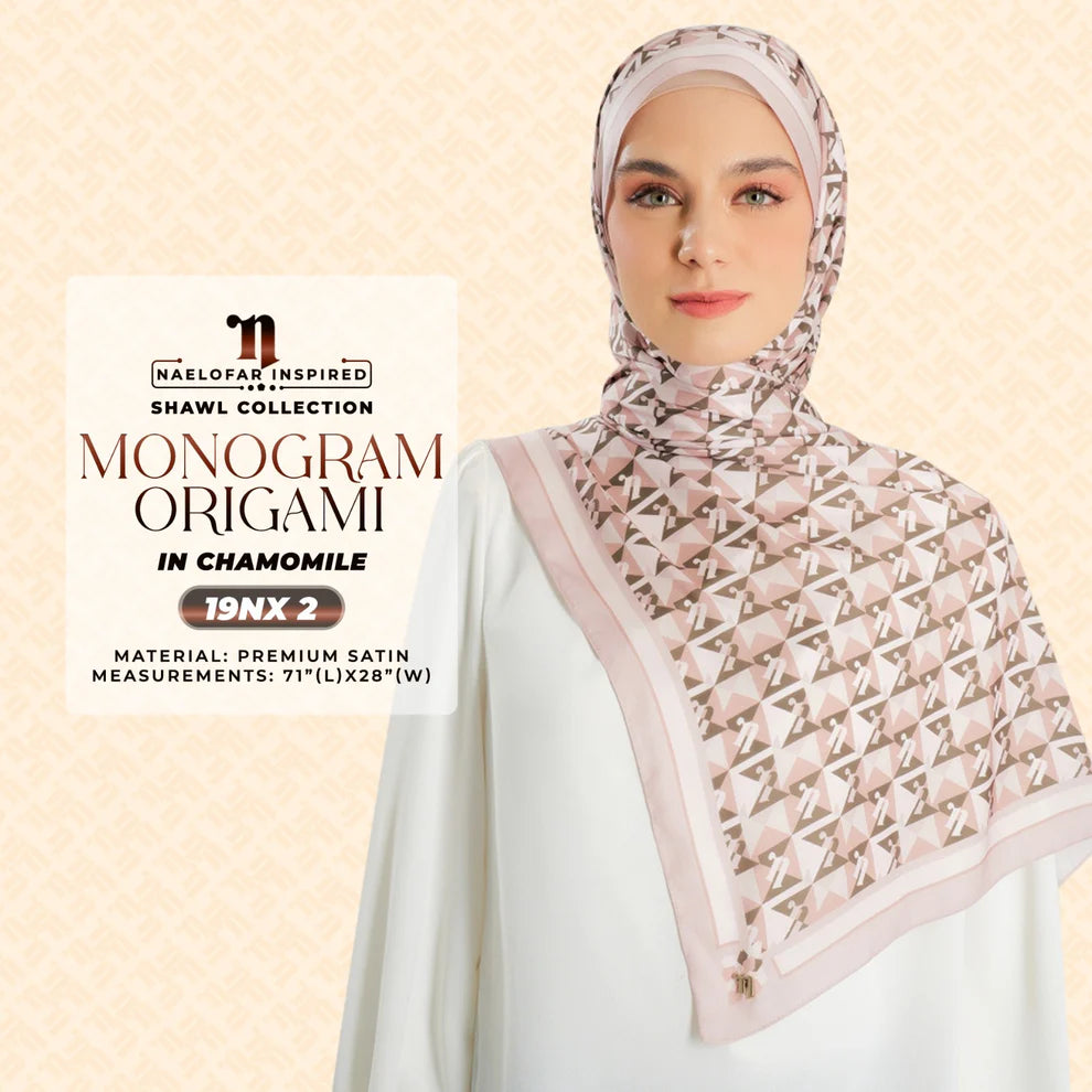 NAELOFAR Monogram Origami Shawl Collection (19NX)