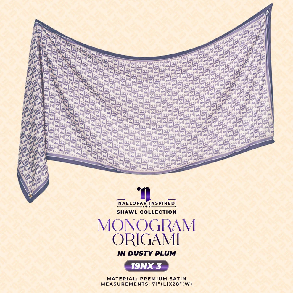 NAELOFAR Monogram Origami Shawl Collection (19NX)