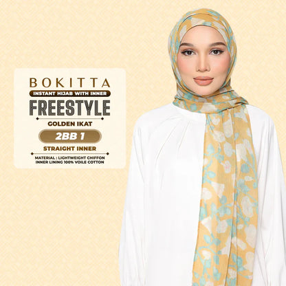 BOKITTA Golden Ikat Freestyle With Inner & Box (2BB)