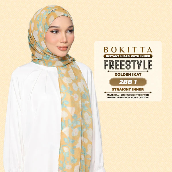 BOKITTA Golden Ikat Freestyle With Inner & Box (2BB)