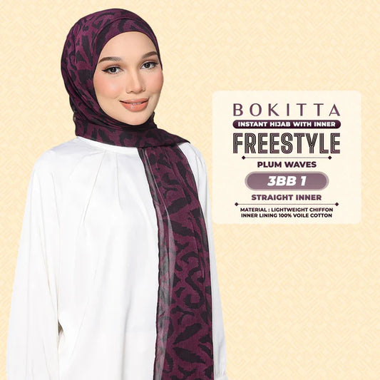 BOKITTA Plum Waves Freestyle With Inner Collection With Inner & Box (3BB)