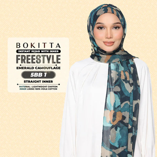 BOKITTA Emerald Camouflage Freestyle With Inner & Box (5BB)